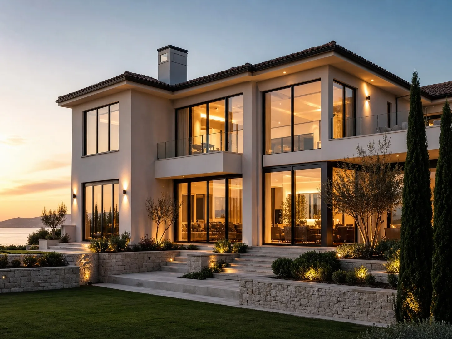 Coastal Villa Windows